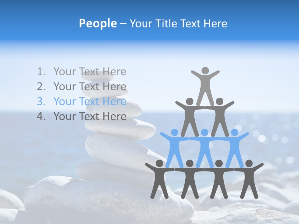 Blue Nature Beach PowerPoint Template