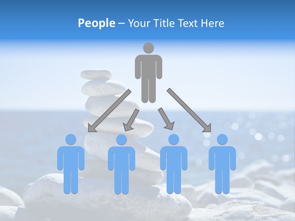 Blue Nature Beach PowerPoint Template