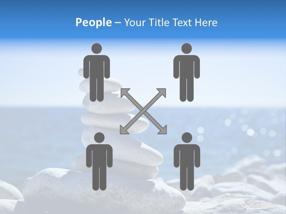 Blue Nature Beach PowerPoint Template