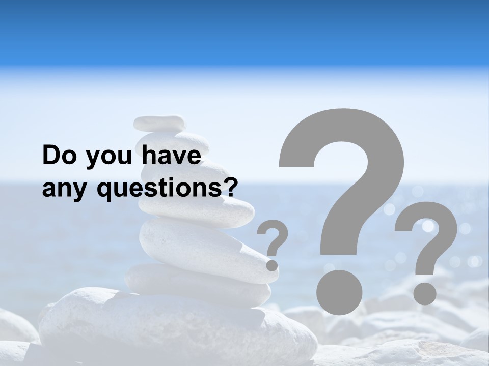 Blue Nature Beach PowerPoint Template