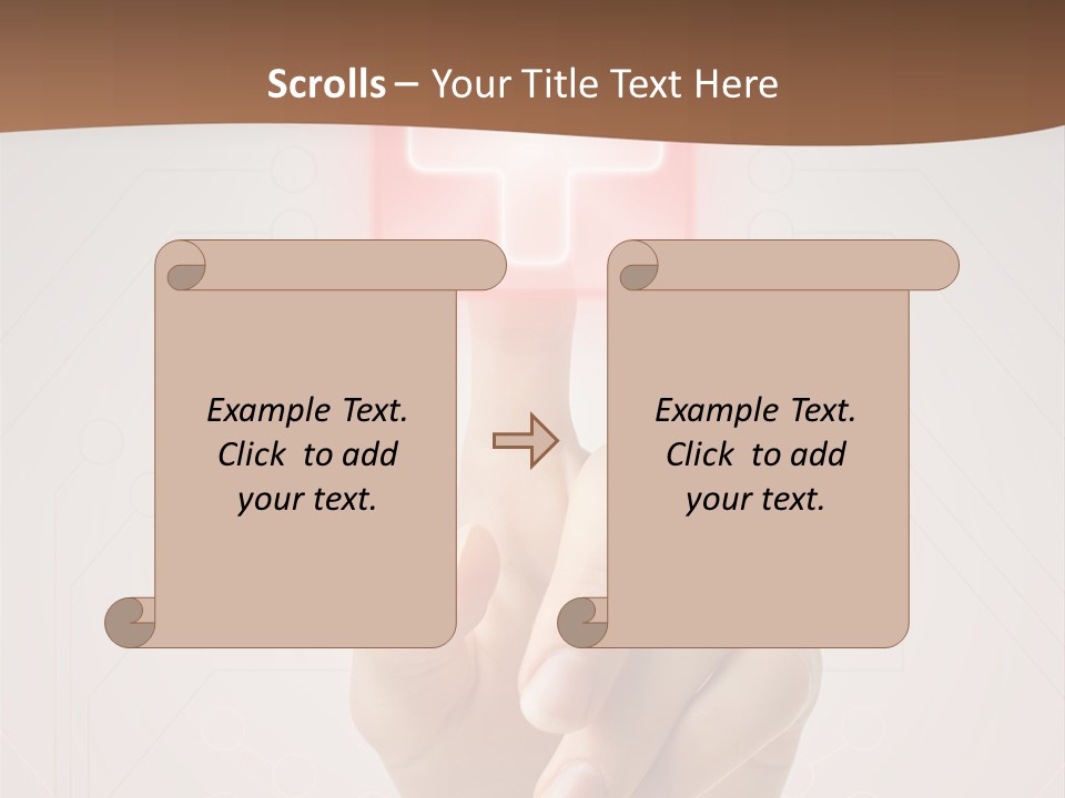 Rescue Holography Computer PowerPoint Template