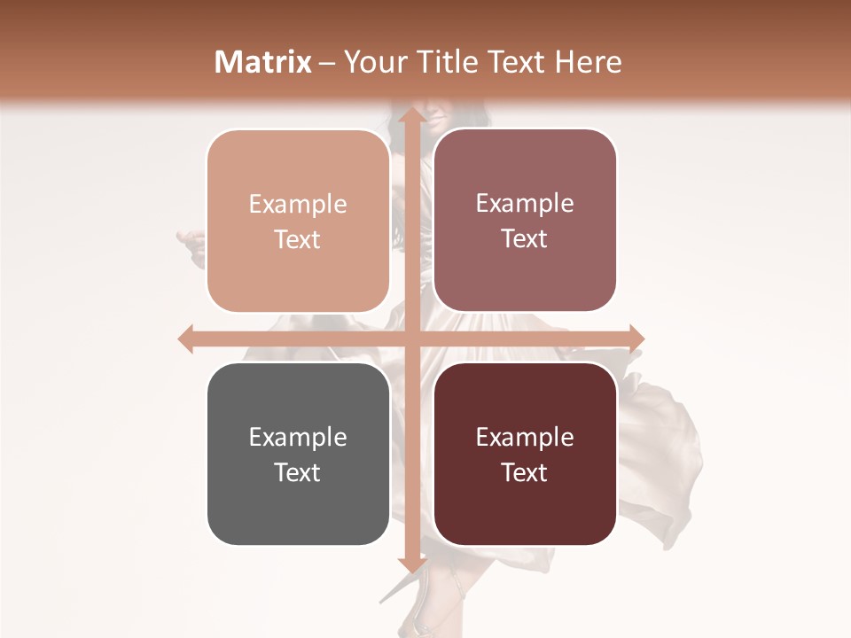 Beautiful Caucasian Beauty PowerPoint Template