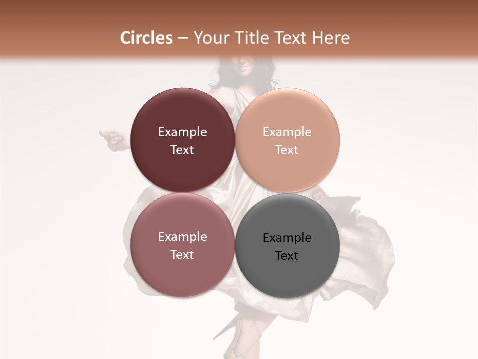 Beautiful Caucasian Beauty PowerPoint Template