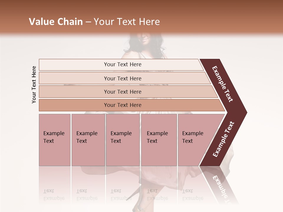 Beautiful Caucasian Beauty PowerPoint Template