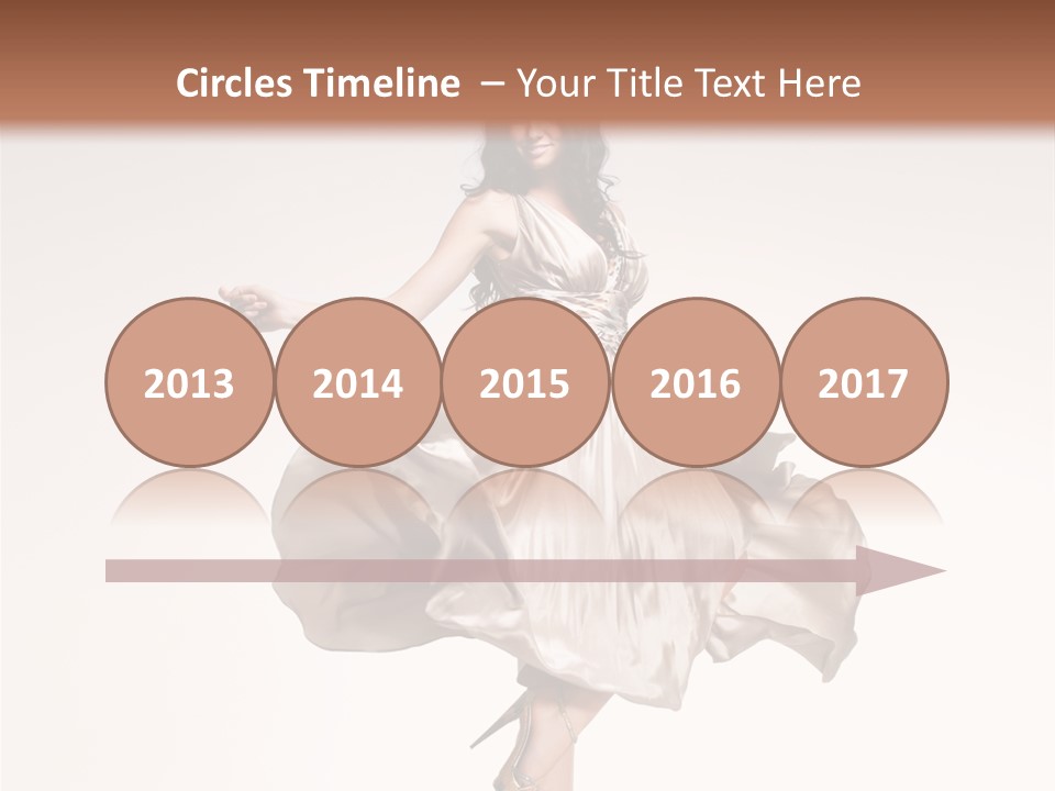 Beautiful Caucasian Beauty PowerPoint Template