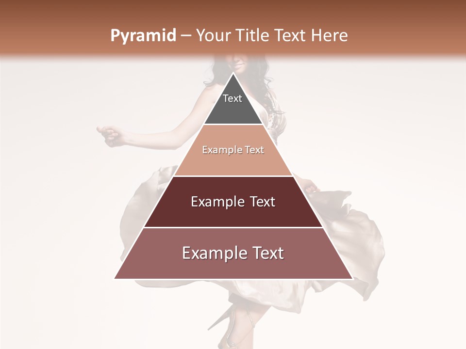 Beautiful Caucasian Beauty PowerPoint Template