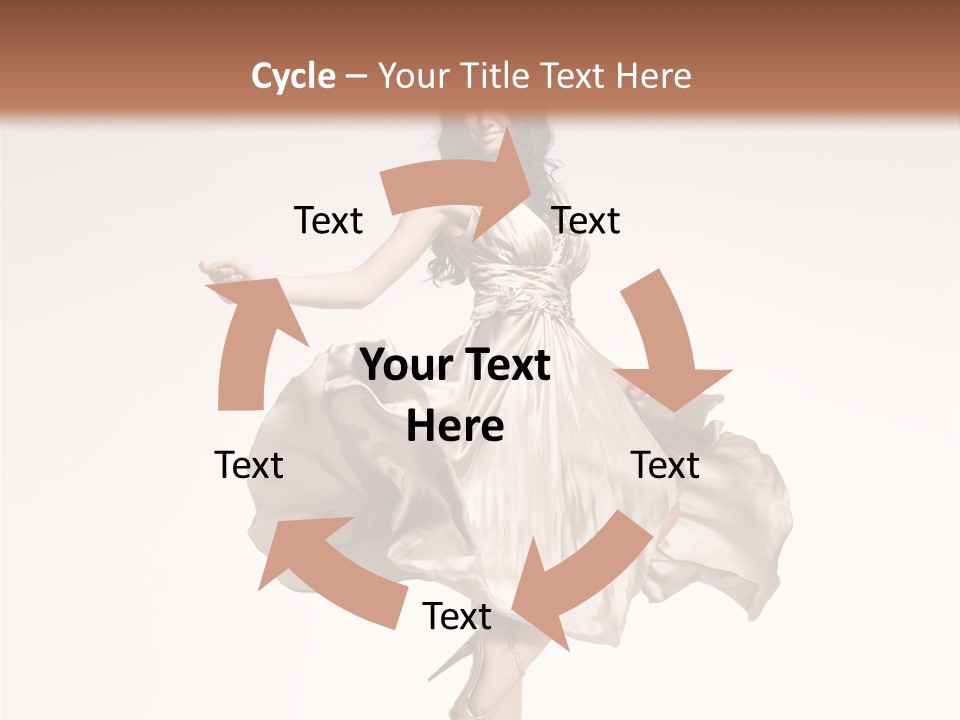 Beautiful Caucasian Beauty PowerPoint Template
