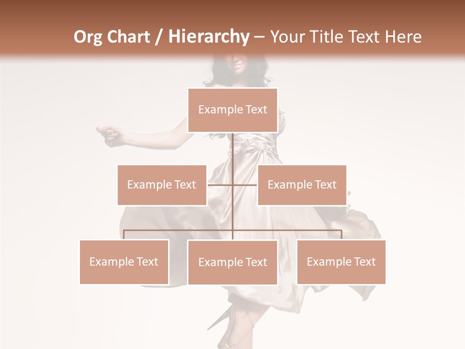 Beautiful Caucasian Beauty PowerPoint Template