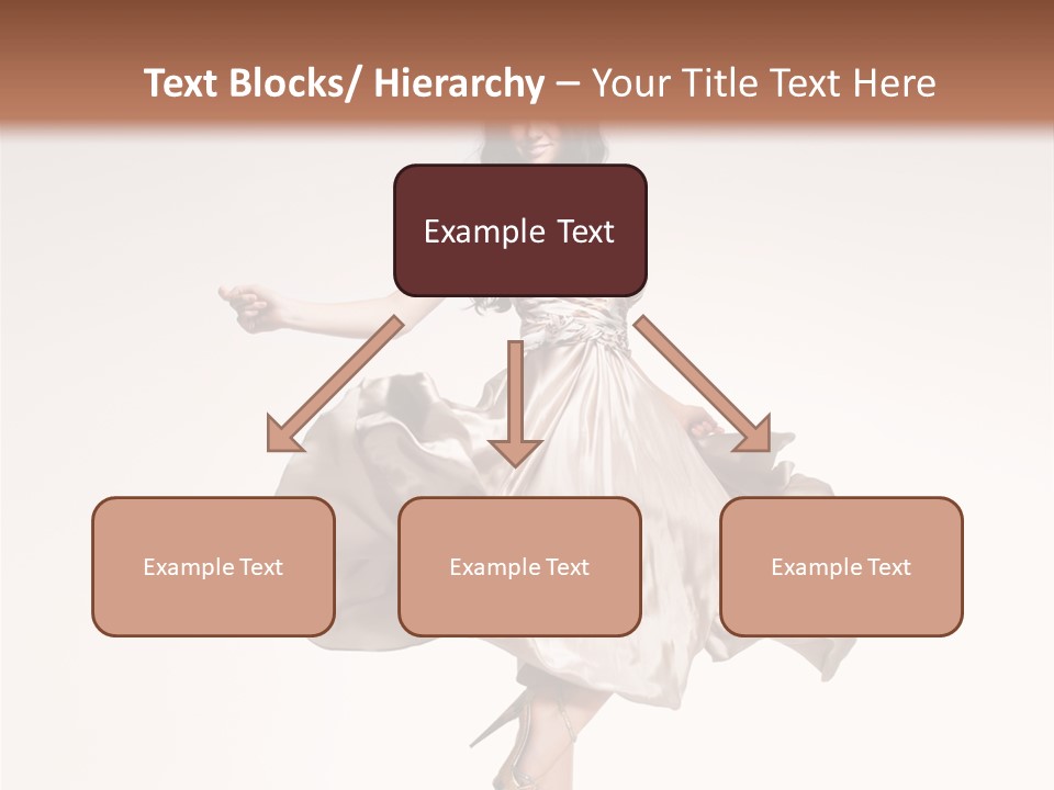 Beautiful Caucasian Beauty PowerPoint Template