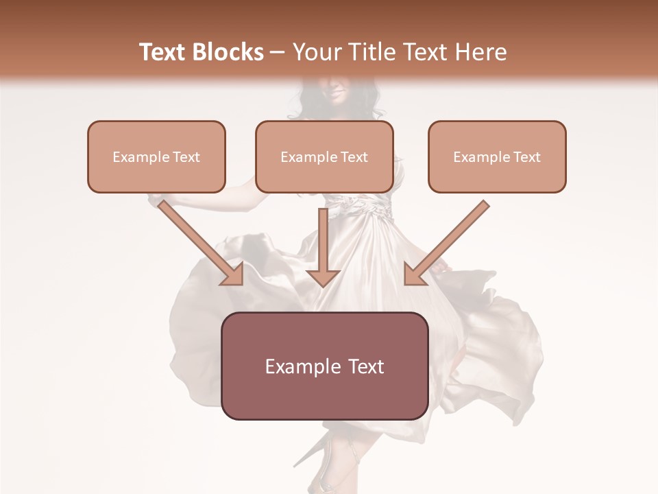 Beautiful Caucasian Beauty PowerPoint Template