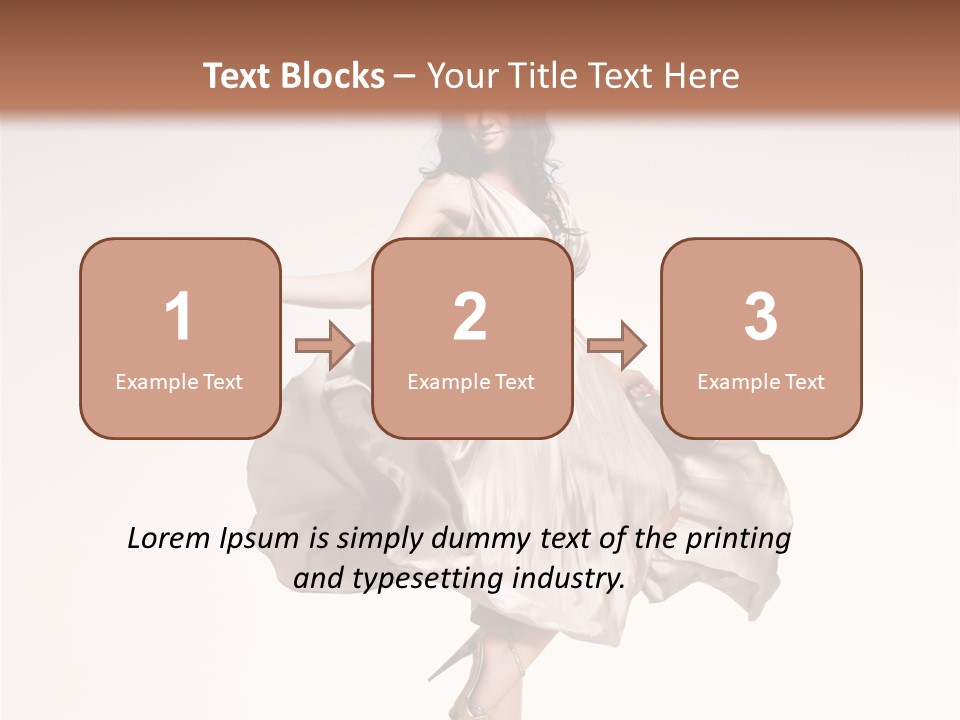 Beautiful Caucasian Beauty PowerPoint Template