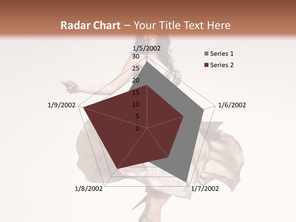 Beautiful Caucasian Beauty PowerPoint Template