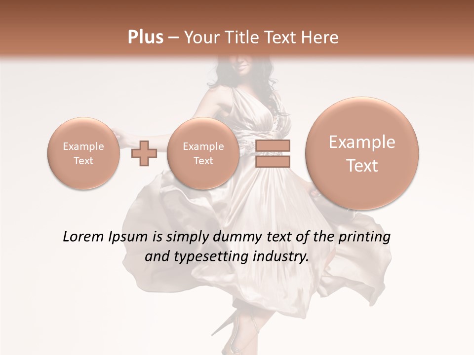 Beautiful Caucasian Beauty PowerPoint Template