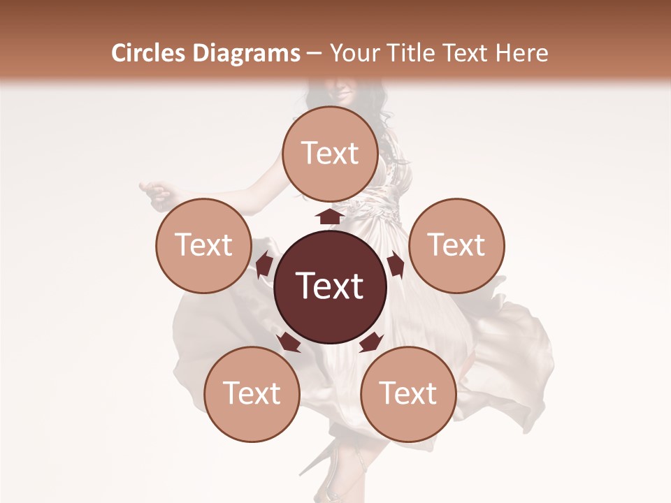 Beautiful Caucasian Beauty PowerPoint Template