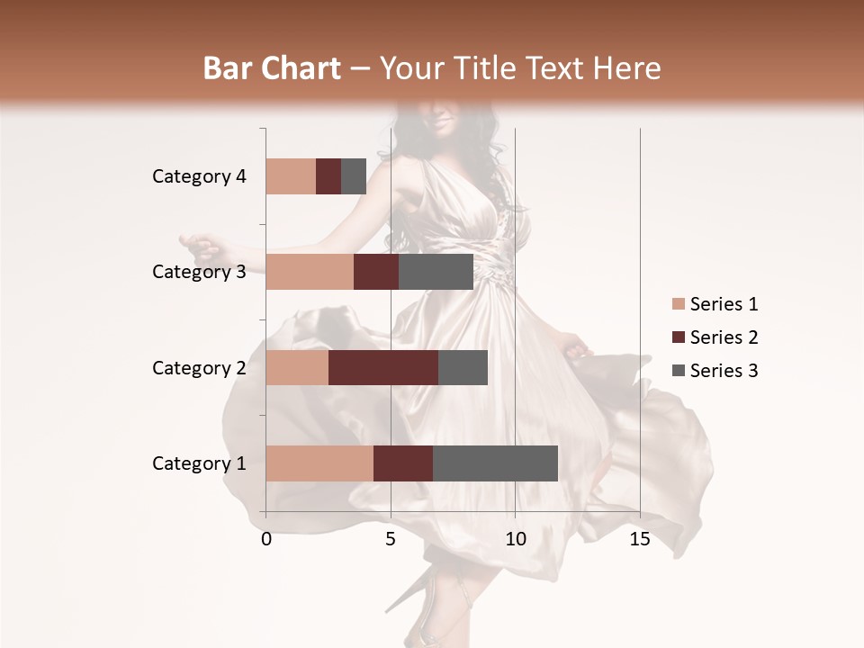 Beautiful Caucasian Beauty PowerPoint Template