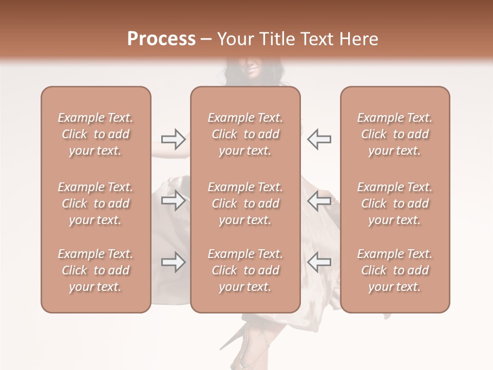 Beautiful Caucasian Beauty PowerPoint Template