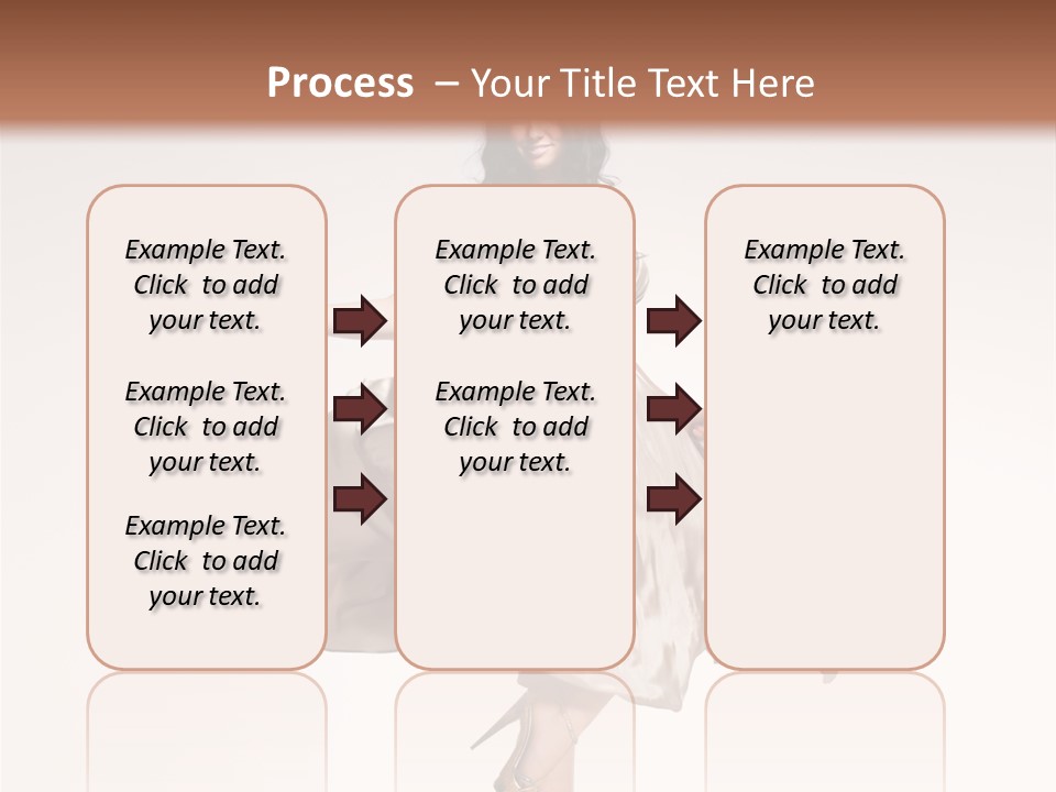 Beautiful Caucasian Beauty PowerPoint Template