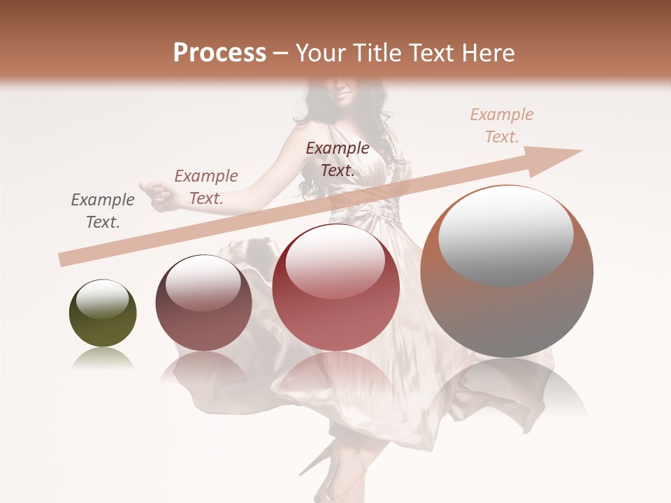 Beautiful Caucasian Beauty PowerPoint Template