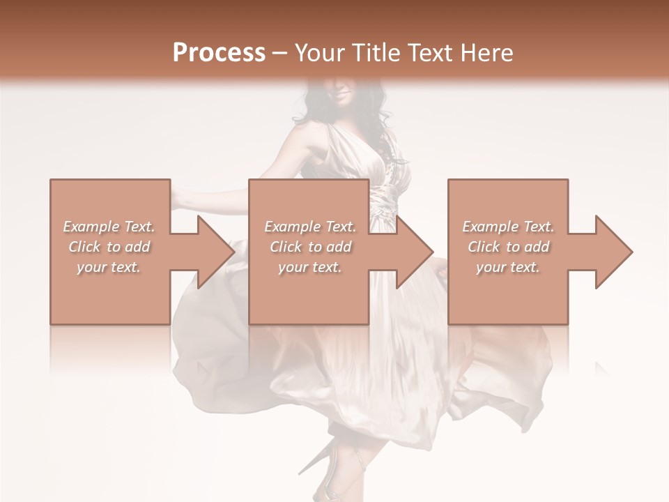 Beautiful Caucasian Beauty PowerPoint Template