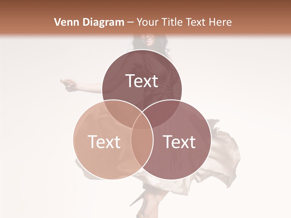 Beautiful Caucasian Beauty PowerPoint Template