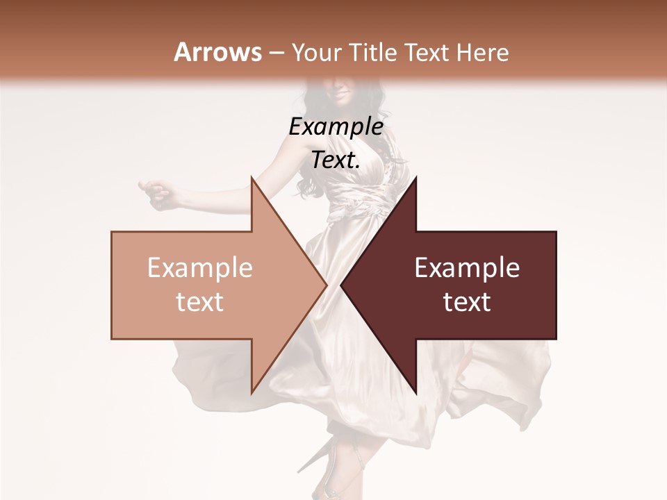 Beautiful Caucasian Beauty PowerPoint Template