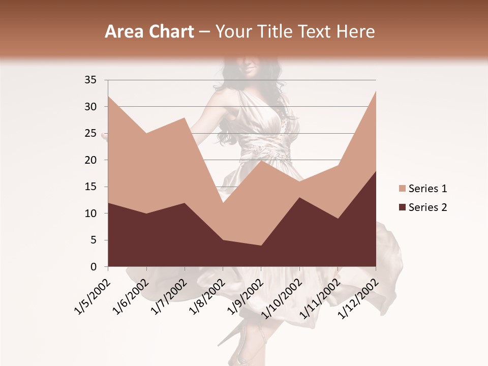 Beautiful Caucasian Beauty PowerPoint Template