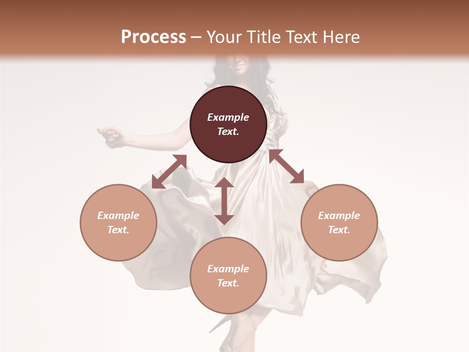 Beautiful Caucasian Beauty PowerPoint Template