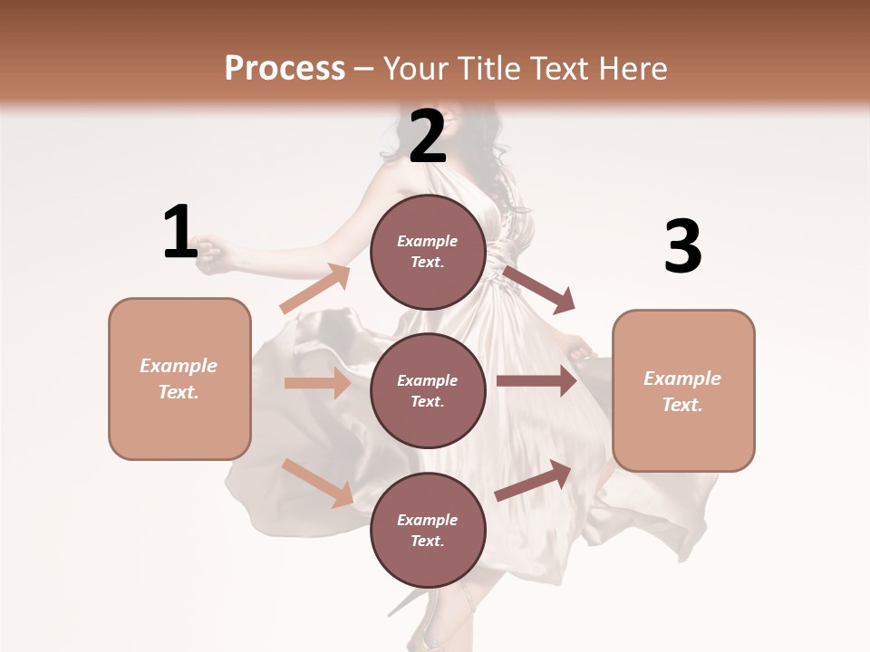 Beautiful Caucasian Beauty PowerPoint Template