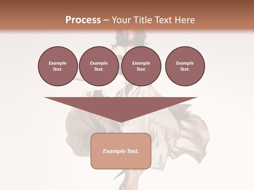 Beautiful Caucasian Beauty PowerPoint Template