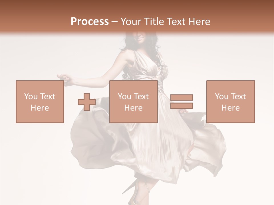 Beautiful Caucasian Beauty PowerPoint Template