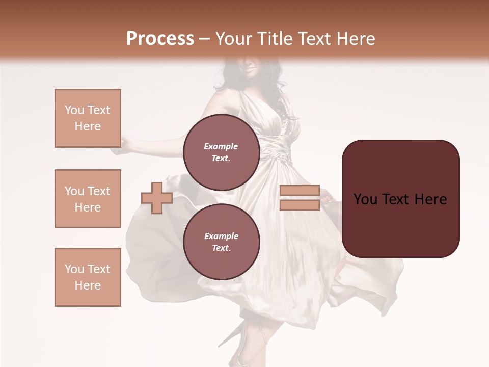 Beautiful Caucasian Beauty PowerPoint Template