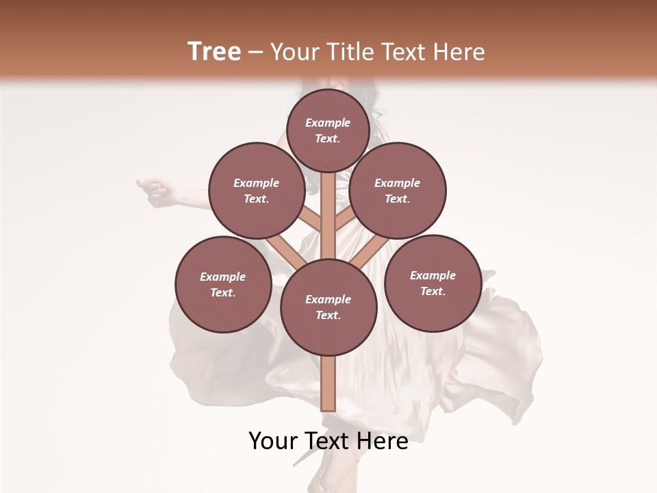 Beautiful Caucasian Beauty PowerPoint Template