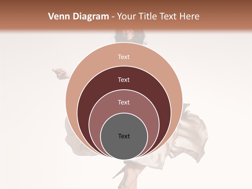 Beautiful Caucasian Beauty PowerPoint Template