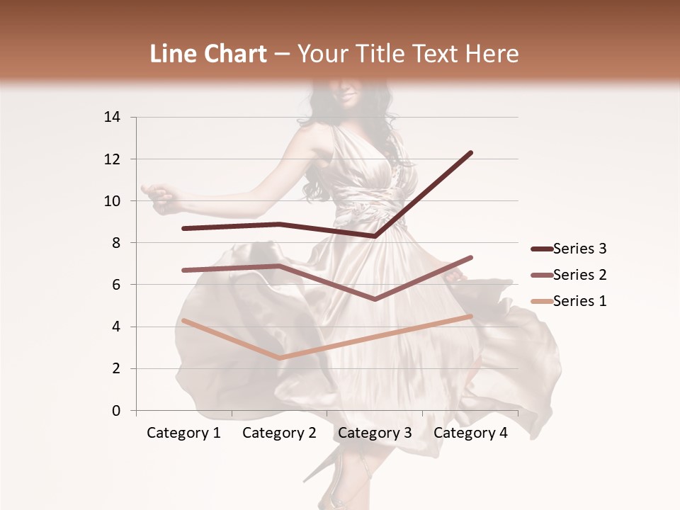 Beautiful Caucasian Beauty PowerPoint Template