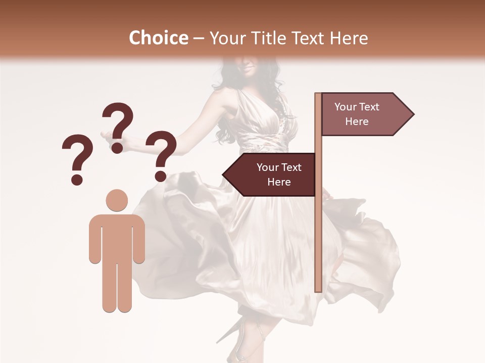 Beautiful Caucasian Beauty PowerPoint Template