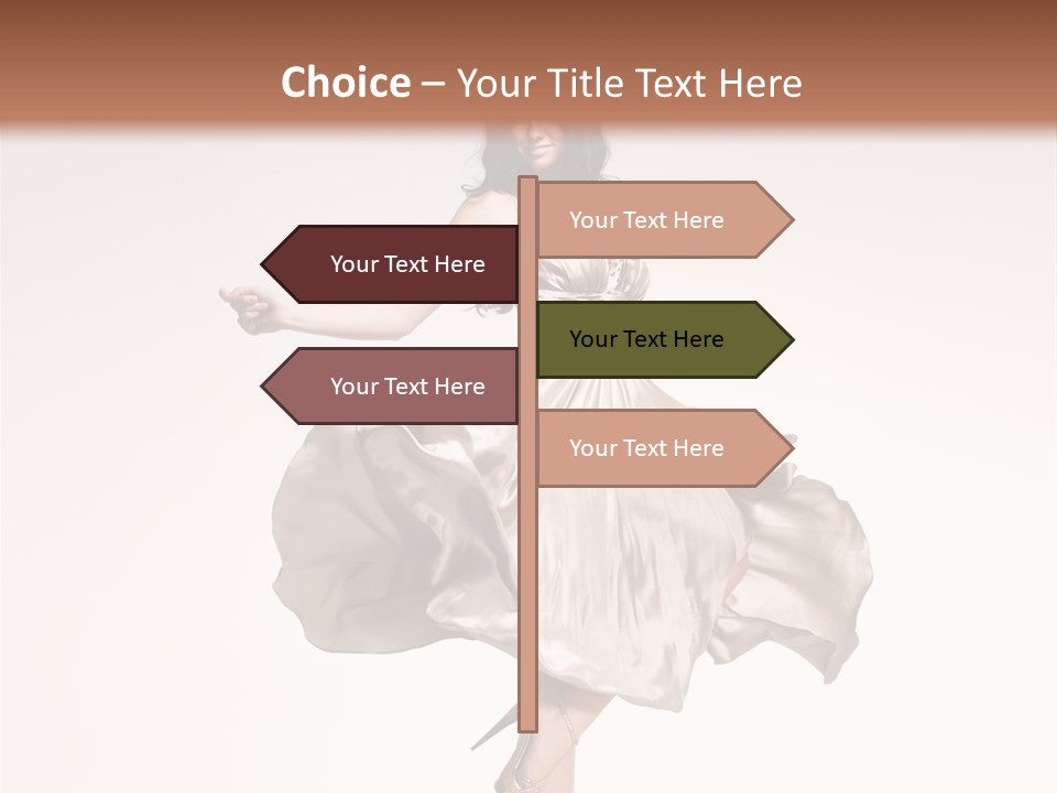 Beautiful Caucasian Beauty PowerPoint Template