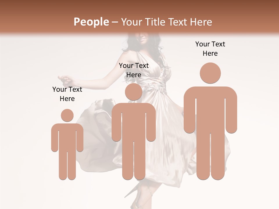 Beautiful Caucasian Beauty PowerPoint Template