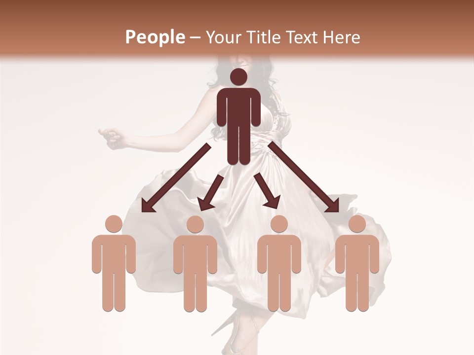 Beautiful Caucasian Beauty PowerPoint Template