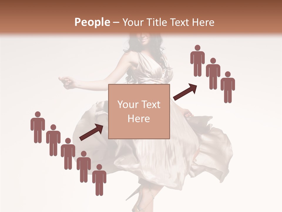 Beautiful Caucasian Beauty PowerPoint Template