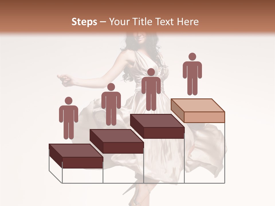 Beautiful Caucasian Beauty PowerPoint Template