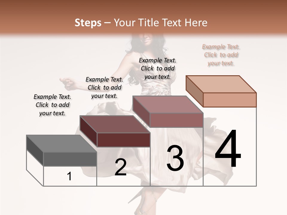 Beautiful Caucasian Beauty PowerPoint Template