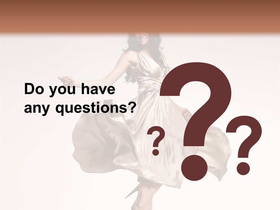 Beautiful Caucasian Beauty PowerPoint Template