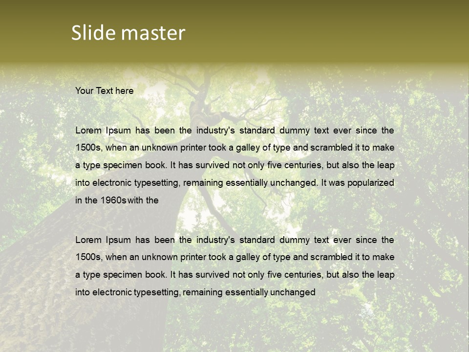 Trailway Landscape Color PowerPoint Template