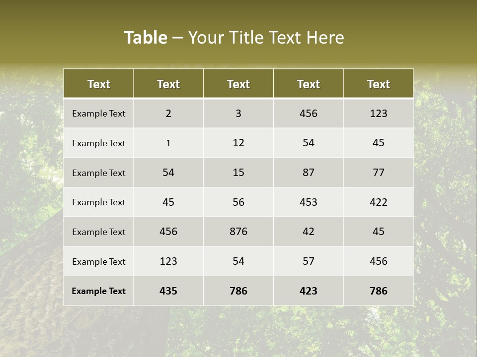 Trailway Landscape Color PowerPoint Template