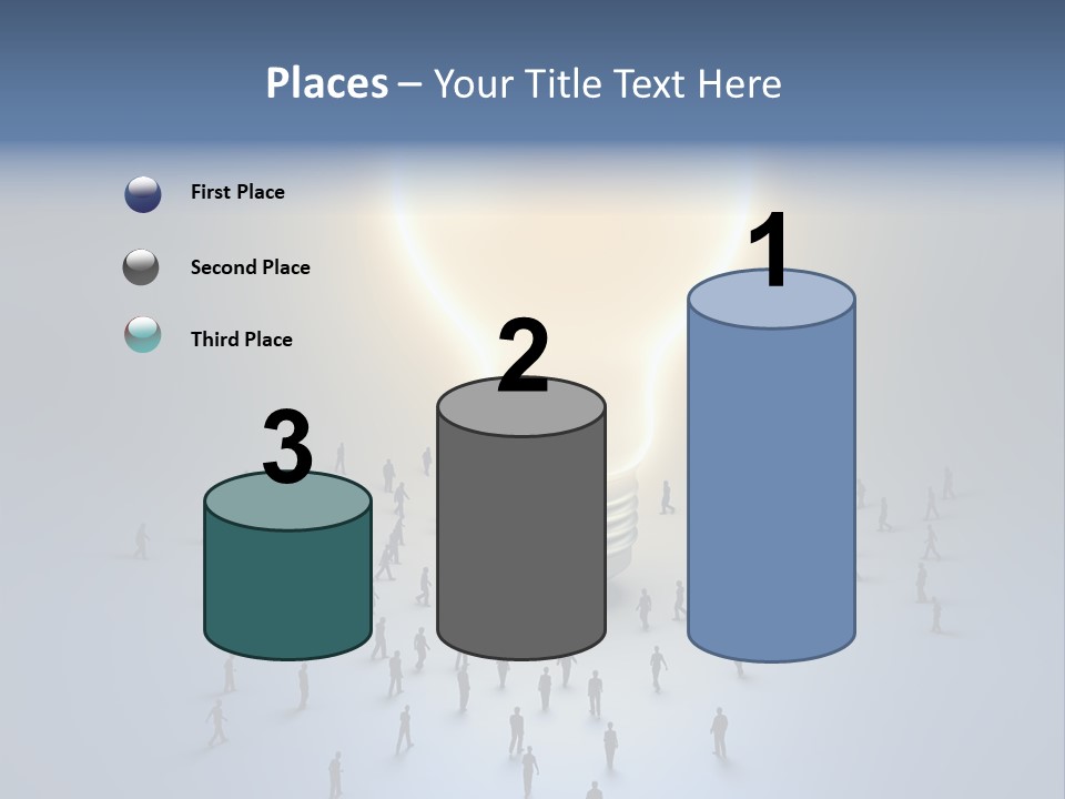Person Idea Corridor PowerPoint Template