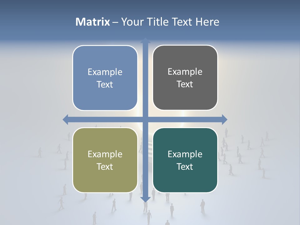 Person Idea Corridor PowerPoint Template