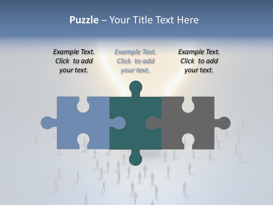 Person Idea Corridor PowerPoint Template