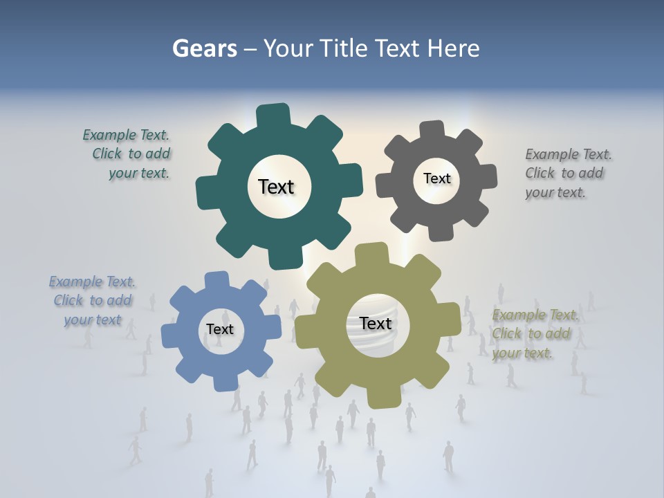 Person Idea Corridor PowerPoint Template