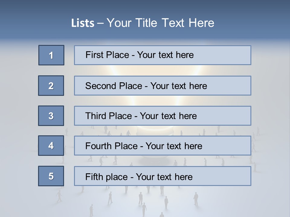 Person Idea Corridor PowerPoint Template