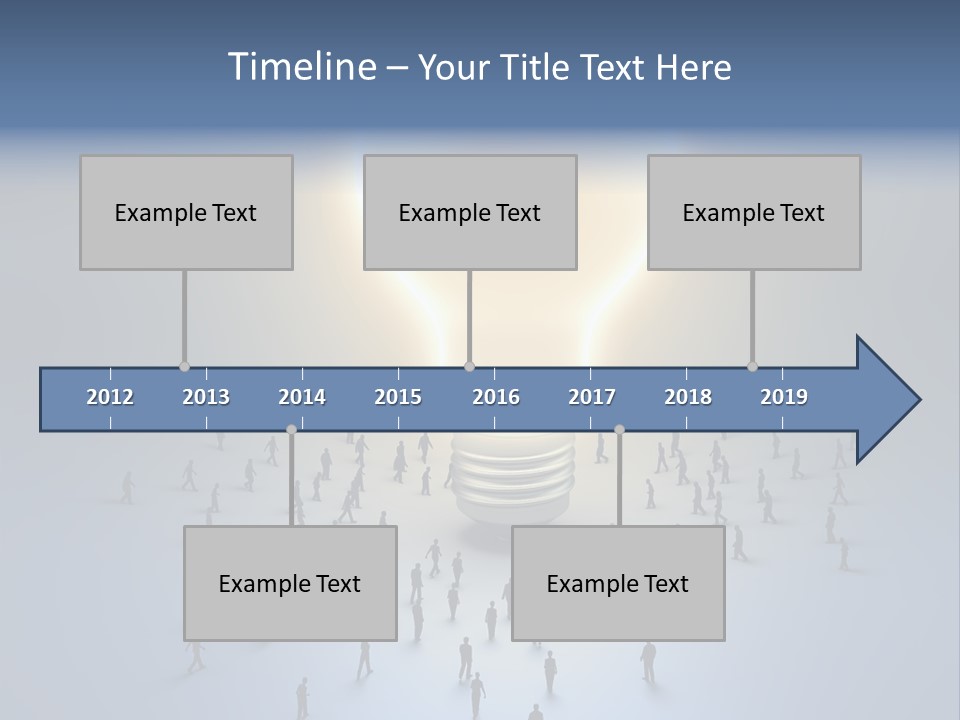 Person Idea Corridor PowerPoint Template